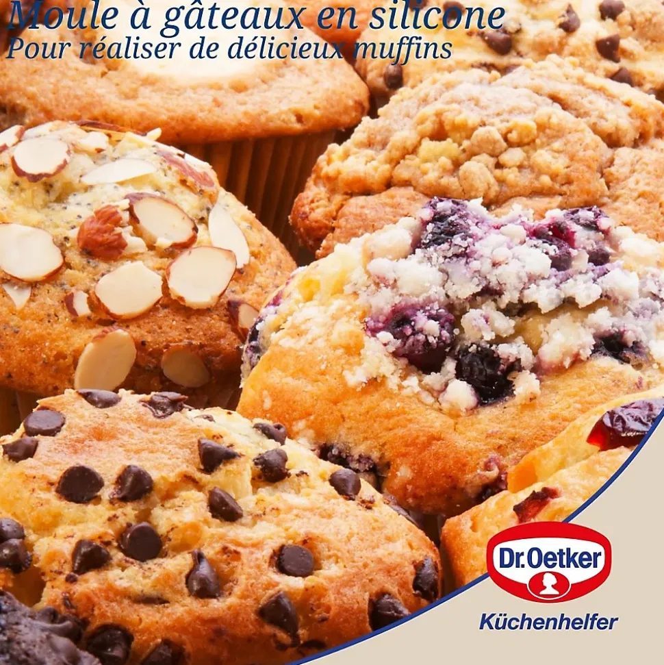 Moule à muffins 6 empreintes 30 x 18 cm Dr.Oetker Flexxibel Love