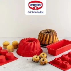 Moule à muffins 6 empreintes 30 x 18 cm Dr.Oetker Flexxibel Love