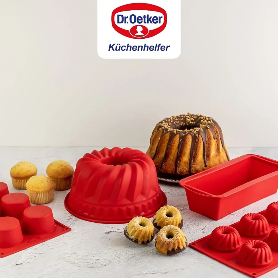 Moule à muffins 6 empreintes 30 x 18 cm Dr.Oetker Flexxibel Love