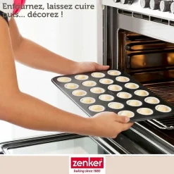 Moule à muffins 24 empreintes 38 x 26 cm Zenker Black Metallic
