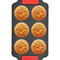 Moule à Muffins 6 pièces avec poignée Royalty Line RLMFN6