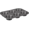 Moule 6 Muffins "Carbon Steel" 27cm Gris