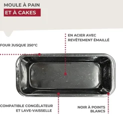 Moule à pain et à cake émaillé 29 cm Fackelmann