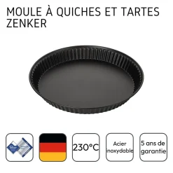 Moule à quiche lorraine 30 cm Zenker Spécial Countries