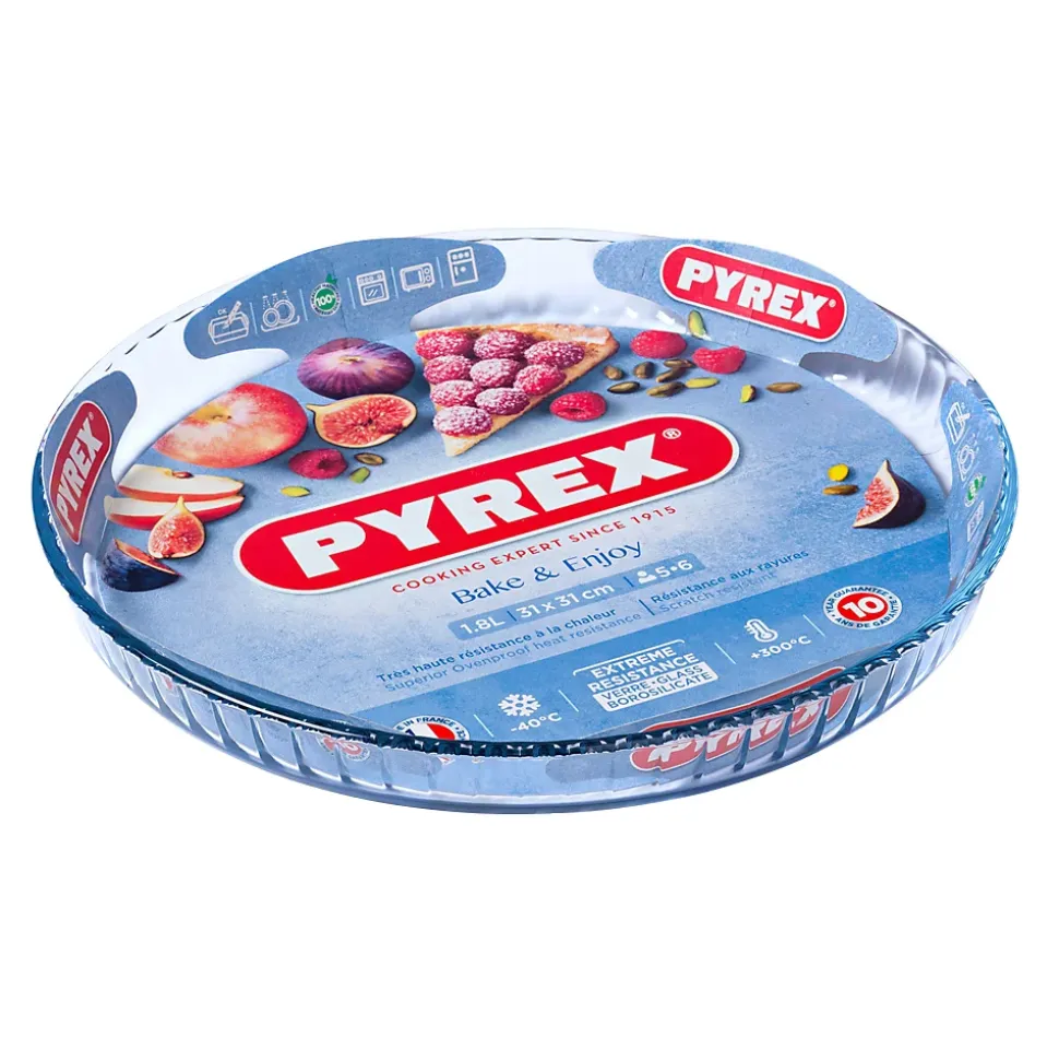 Moule à tarte 30cm verre Pyrex 814B000/5046