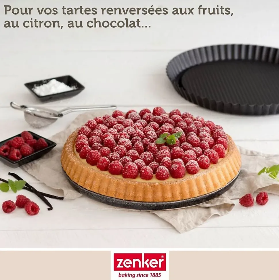 Moule à tarte renversée 30 cm Zenker Black Metallic