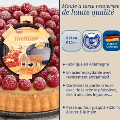 Moule à tarte renversée 28 cm Dr.Oetker Tradition