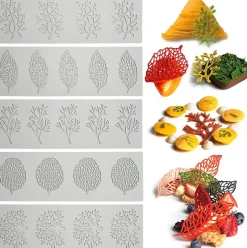 Moule en Silicone, 5 Pièces Dentelle