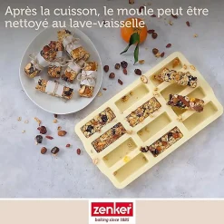 Moule en silicone pour 12 barres de muesli Zenker Sweet Sensation