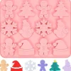 Moule Gateau Silicone de Noel rose