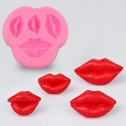 Moule Gâteau Forme De Bouche rose