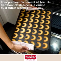 Moule pour vanille kipferl croissant vanille 42 x 32 cm Zenker Special Creative