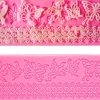 Moule rose à gâteau petit, chocolat en forme de papillon dentelle en silicone de la cusine