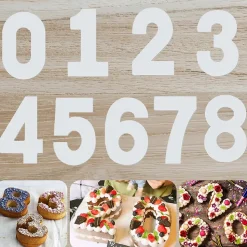 Moules à Gâteaux Numériques en Acryliques Number Cake Chiffre Grand Nombre de 0 à 8