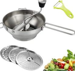 Moulin À Aliments Avec 3 Tamis Et Éplucheur