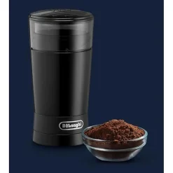 Moulin à café KG200 DeLonghi 170 W Noir 90 g bac amovible Push to Grind