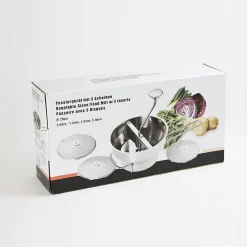 Moulin à légumes avec 3 disques en inox