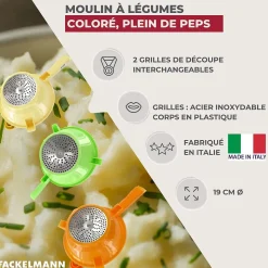 Moulin à légumes plastique 19 cm Fackelmann Handmade Tradition