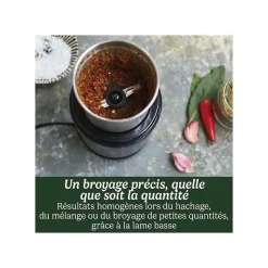 Moulin à épices Cuisinart SG21BE 200 W 2 bols inox Bleu nuit