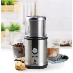 Moulin a café électrique - DOMO - DO723K - 300 W - Capacité : 110 g - Mécanisme broyeur a meules