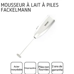 Mousseur à lait - Fackelmann - Modèle 42568 - Électrique - 250 Watt - Inox et Plastique