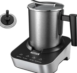 Mousseur à Lait 4-en-1 400 mL Noir & Argent