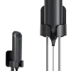 Mousseur à Lait Électrique Rechargeable USB avec Support de montage mural 2 en 1 noir