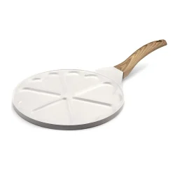 Mythic - Poêle avec 6 cœurs 25.7 cm avec revêtement en céramique blanc