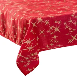 Nappe caneva étoile 140x240cm rouge - feeric lights & christmas