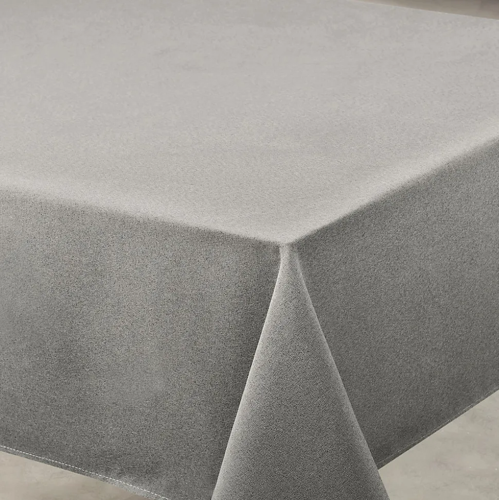 Nappe déperlante anti-taches - Effet lin (145x240 cm - Gris anthracite)
