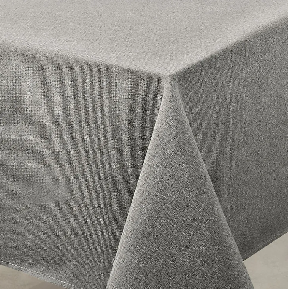 Nappe déperlante anti-taches - Effet lin (145x240 cm - Gris anthracite)