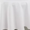 Nappe déperlante anti-taches - Effet lin pour table ronde (160x160 cm - Blanc)