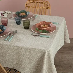 Nappe "Edi" - coton chambray - beige 150x250 cm - Atmosphera