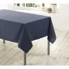 Nappe Essentiel Rectangulaire 140 x 250 cm Antitâches Uni anthracite 250x140cm