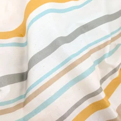 Nappe ovale 170x240 cm coton ZOÉ beige moutarde