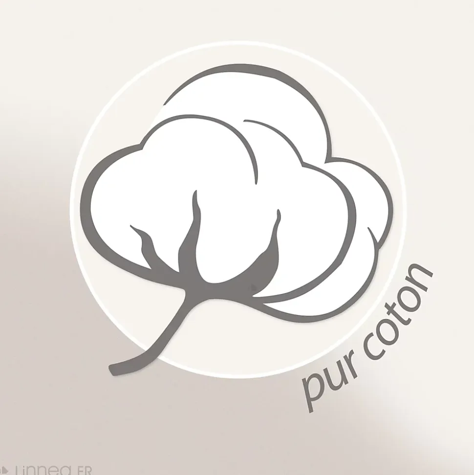 Nappe rectangle 160x200 cm coton ZOÉ beige moutarde