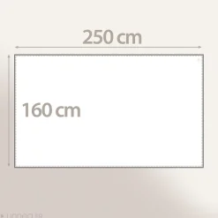 Nappe rectangle 160x250 cm HOSHI en coton fil teint à rayures vert Jasmin