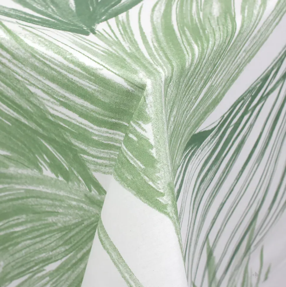 Nappe rectangle 160x350 cm OASIS vert coton +