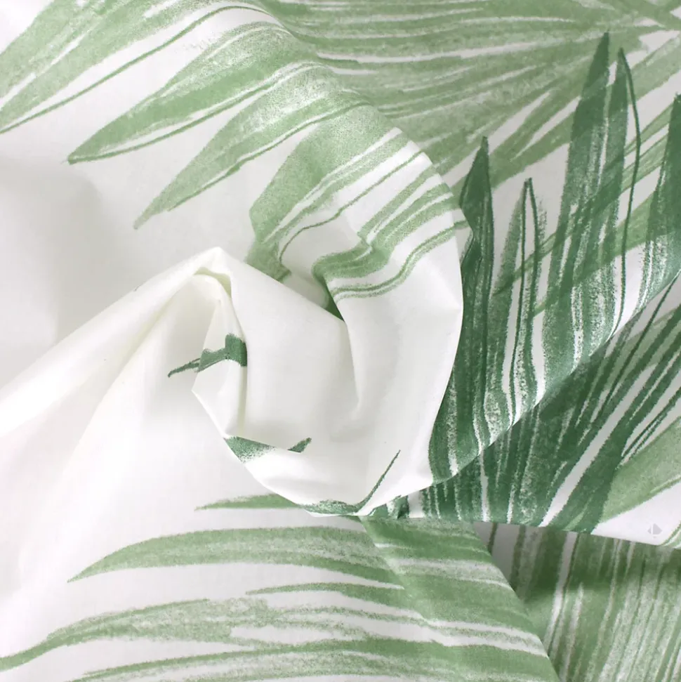 Nappe rectangle 160x350 cm OASIS vert coton +