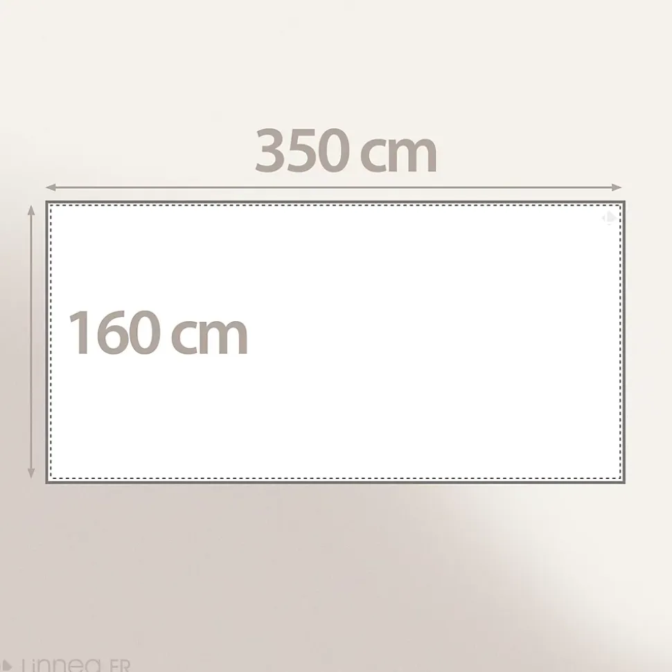 Nappe rectangle 160x350 cm OASIS vert coton +