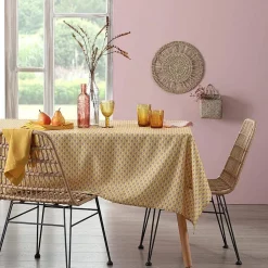 Nappe rectangulaire imprimée motif éventail