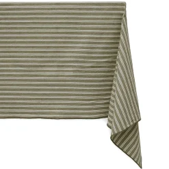 Nappe rectangulaire 160x300 cm coton LILI vert kaki