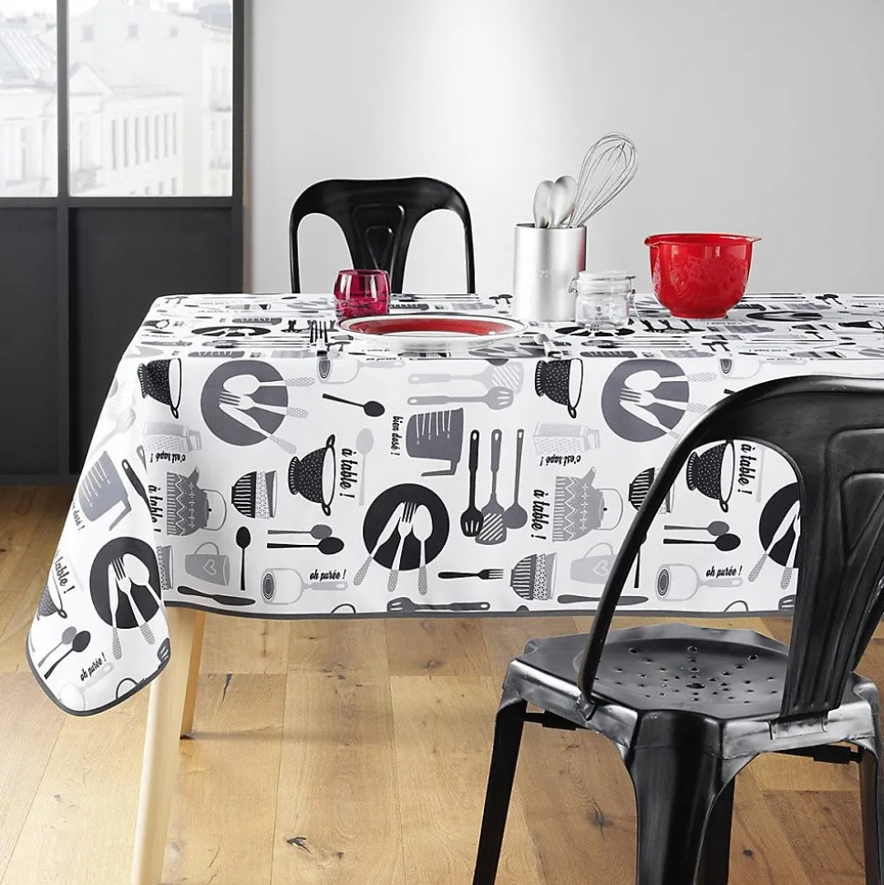 Nappe rectangulaire 150x240 cm Kitchen blanc