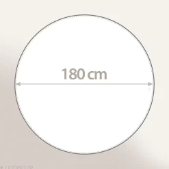 Nappe ronde 180 cm Jacquard coton SPIRALE jaune citron