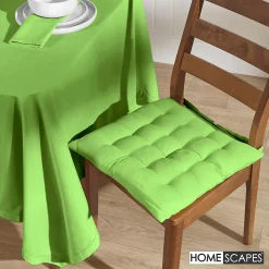 Nappe ronde en 100% coton - citron vert - 178 cm - HOMESCAPES - Lavable en machine