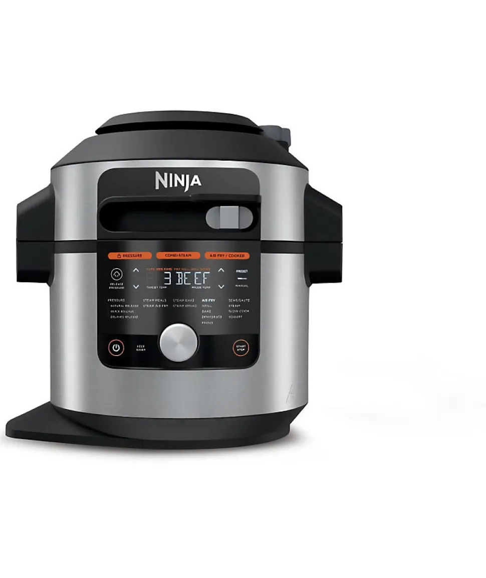 NINJA - OL750EU - Multicuiseur SmartLid 14-en-1 Foodi MAX - Autocuiseur, Friteuse/Cuiseur et le mode exclusif Combi-Vapeur