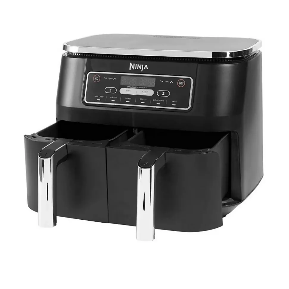 NINJA FOODI AF300EU - Friteuse sans huile Dual Zone - Fonctions Sync, Match - 6 modes de cuisson - 7,6L - 2400W