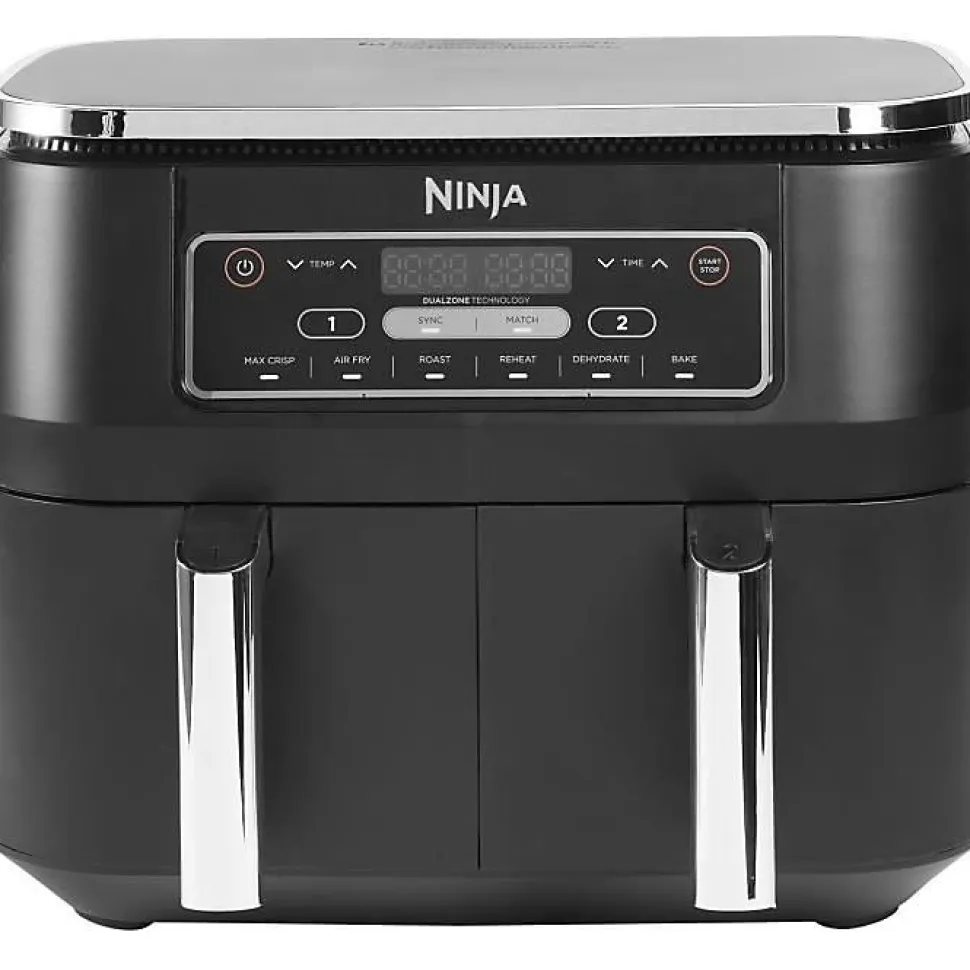 NINJA FOODI AF300EU - Friteuse sans huile Dual Zone - Fonctions Sync, Match - 6 modes de cuisson - 7,6L - 2400W