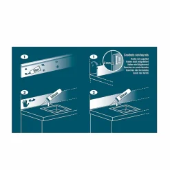 NORDLINGER PRO Crédence basse inox 120x15cm