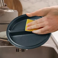 OM60 Cuiseur à omelettes électrique 600W 2x plaques antiadhésives amovibles Poignée isolante Préparation des oeufs Duronic